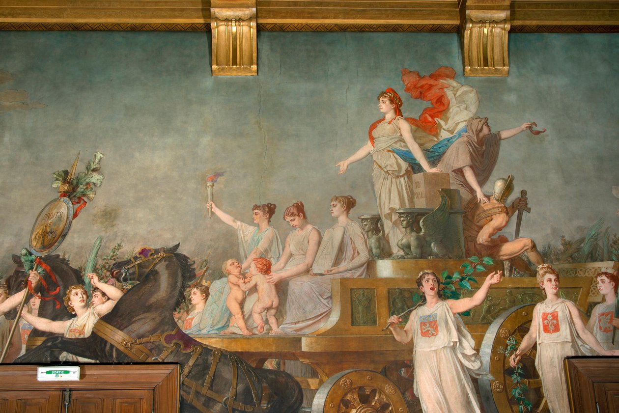 Fresco ""Republikkens triumf"" af Pierre Paul Lêon Glaize
