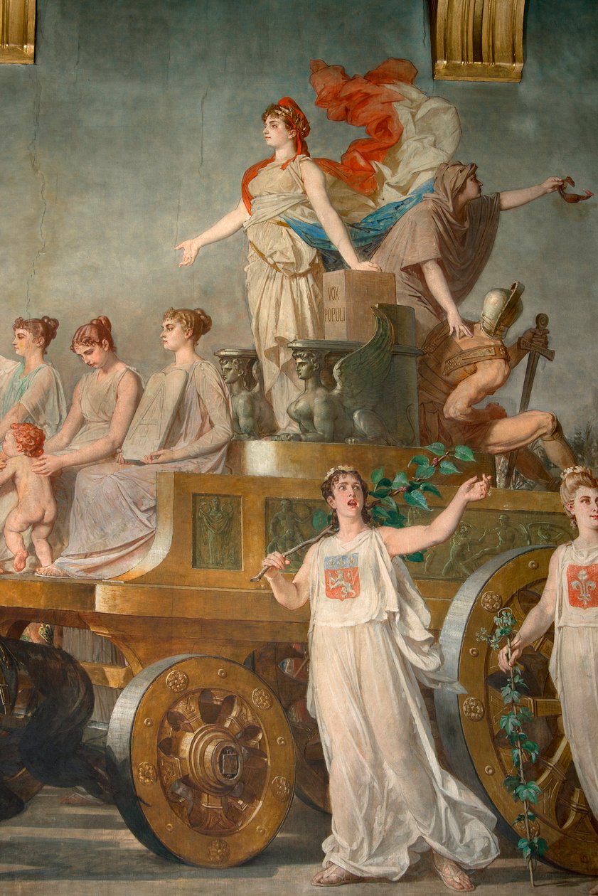 Fresco ""Republikkens triumf"" af Pierre Paul Lêon Glaize