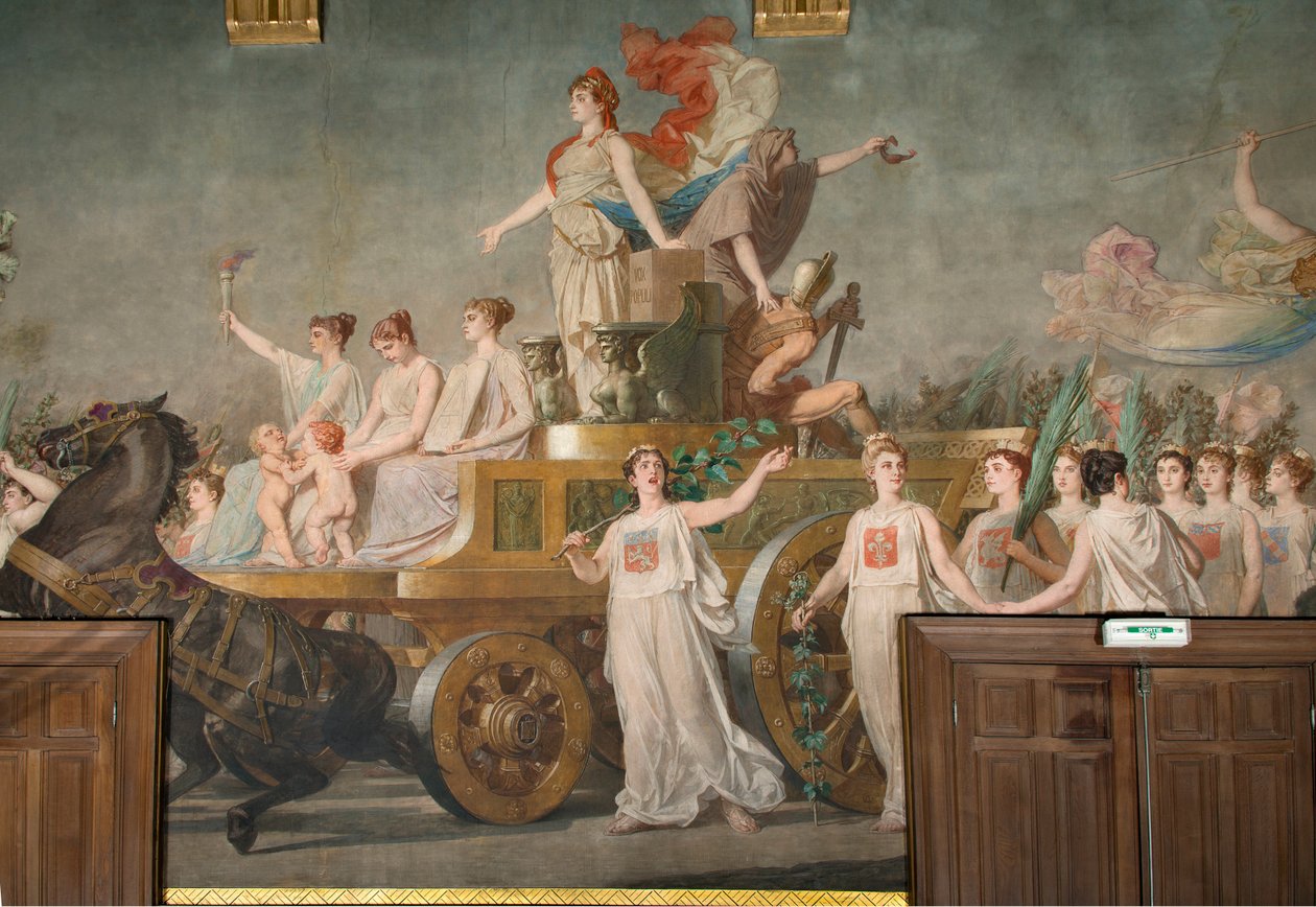 Fresco ""Republikkens triumf"" af Pierre Paul Lêon Glaize