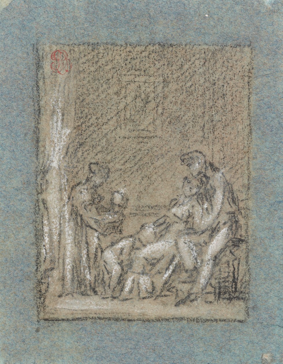 Studie for A Family in Desolation af Pierre Paul Prud