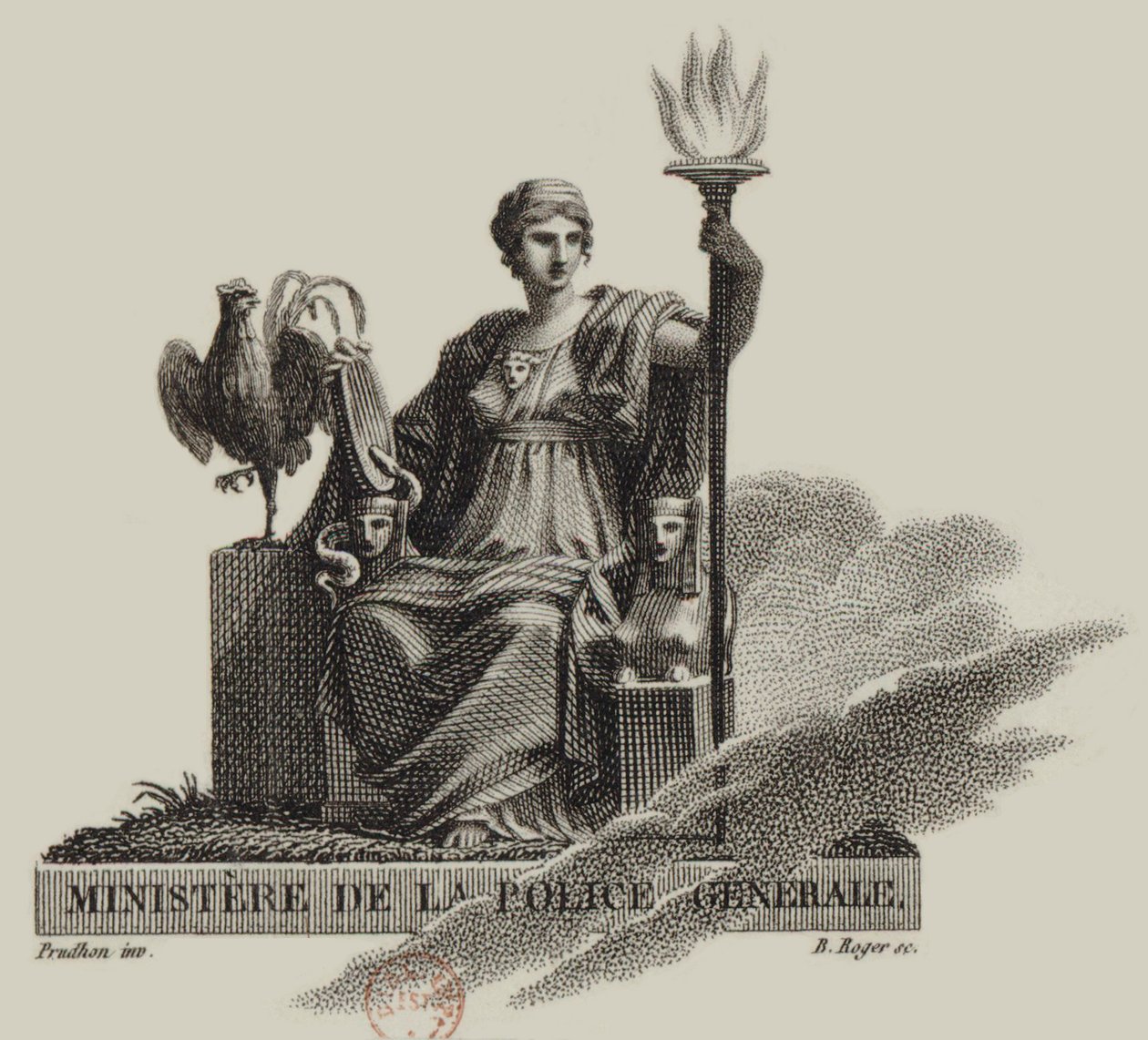 Indenrigsministeriet - emblem af Pierre Paul Prud