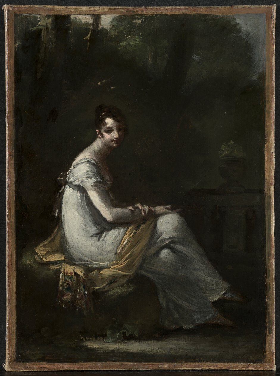 Mme Dufresne, ca. 1816 (olie på papir monteret på stof) af Pierre Paul Prud