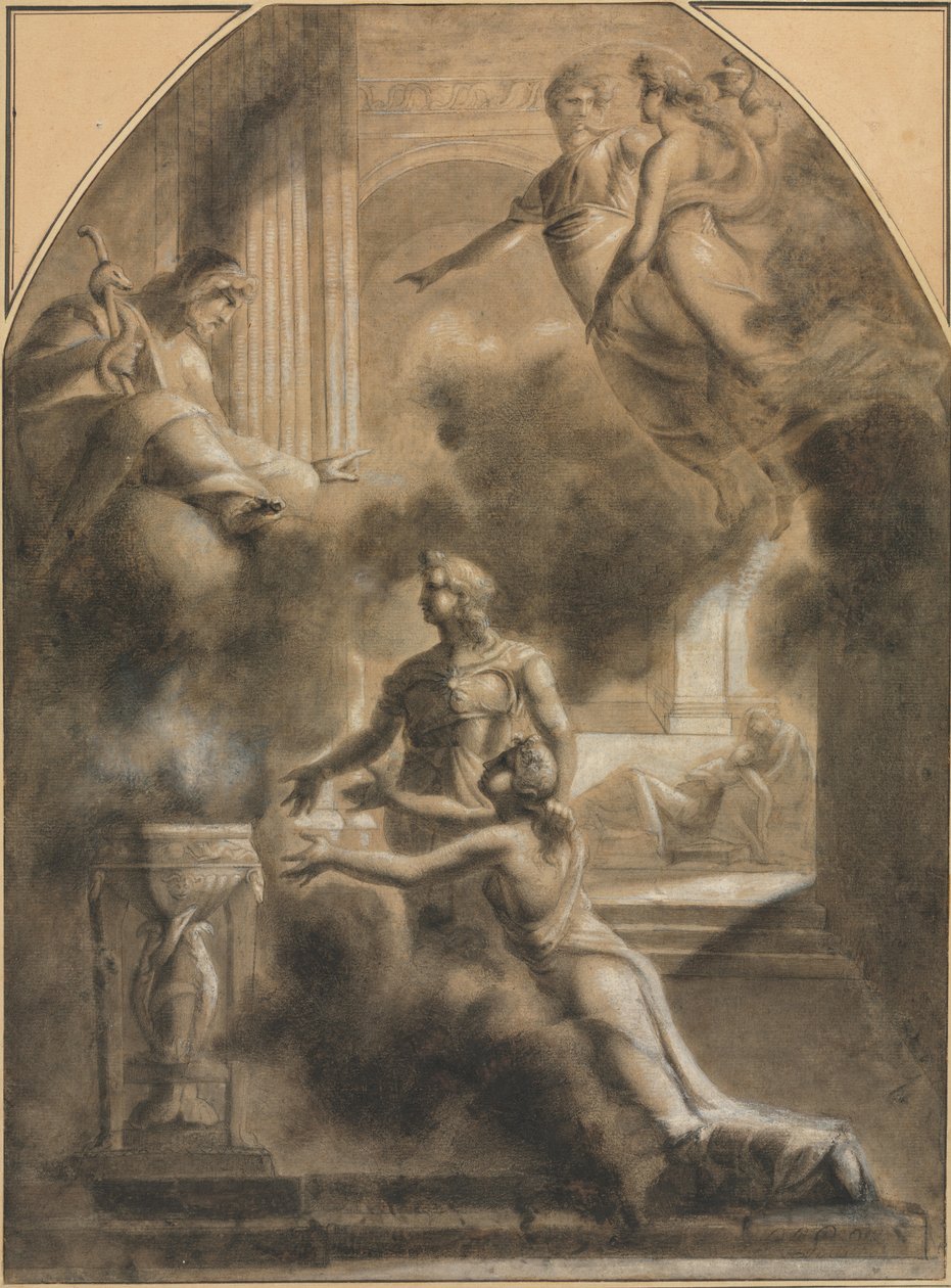 Mytologisk scene af Pierre Paul Prud