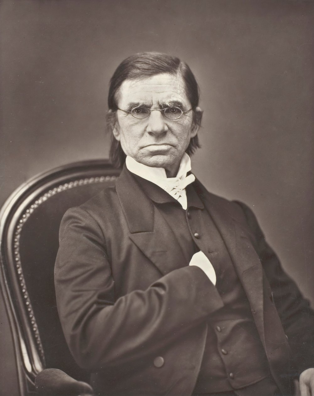 Émile Littré fransk leksikograf og filosof, 1801-1881, ca. 1876. af Pierre Petit