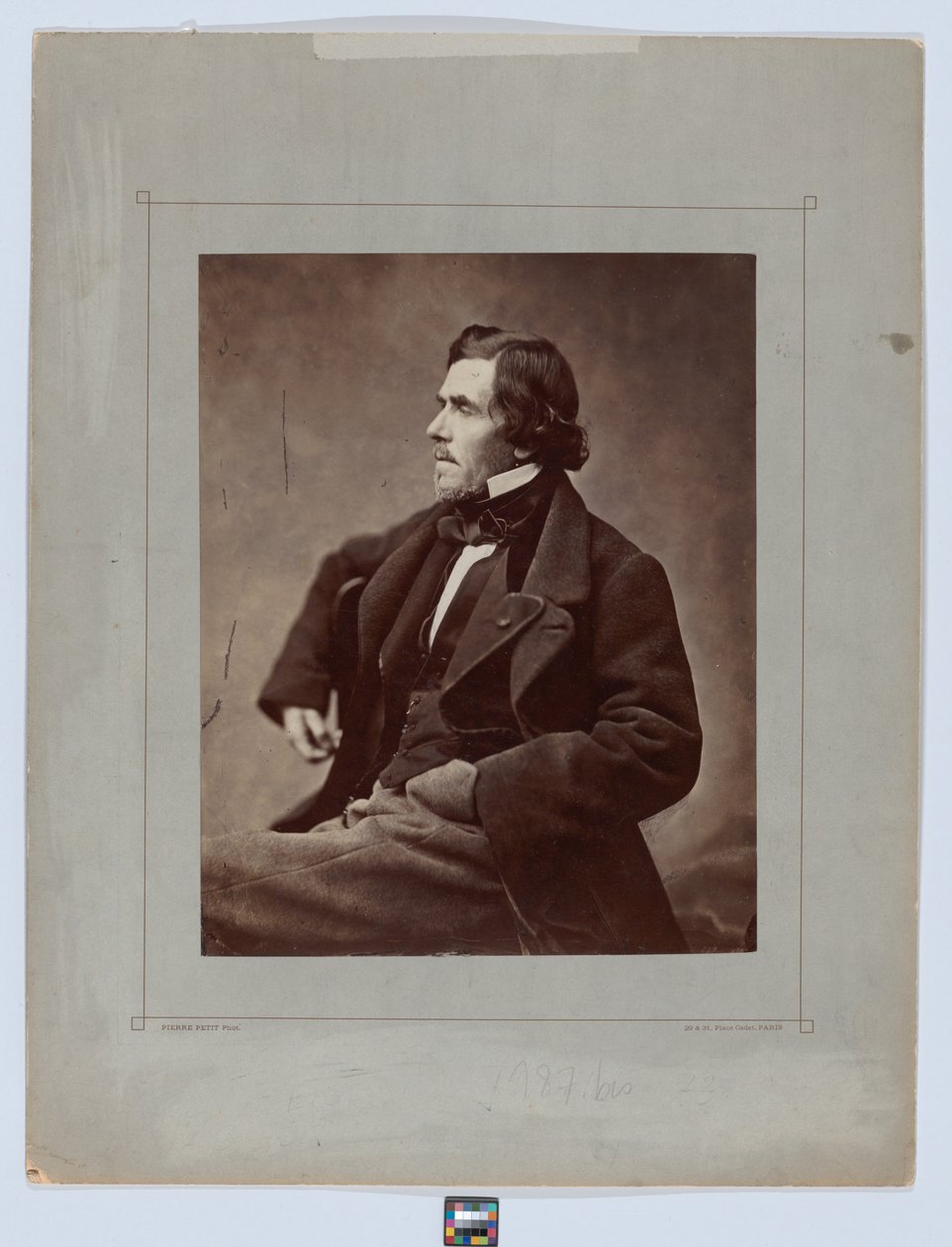 Portræt af Delacroix af Pierre Petit
