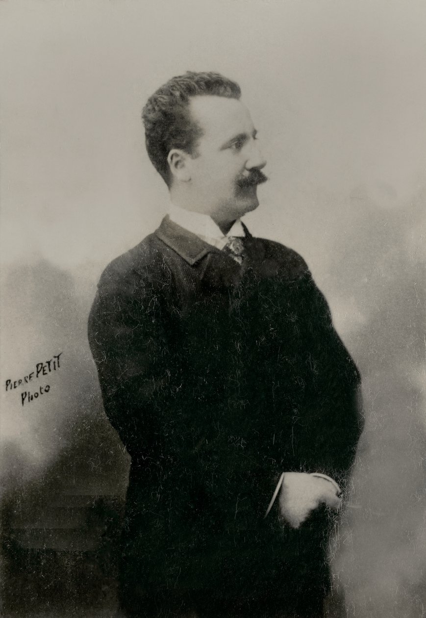 Portræt af den franske maler Georges Cain ( 1856 af Pierre Petit