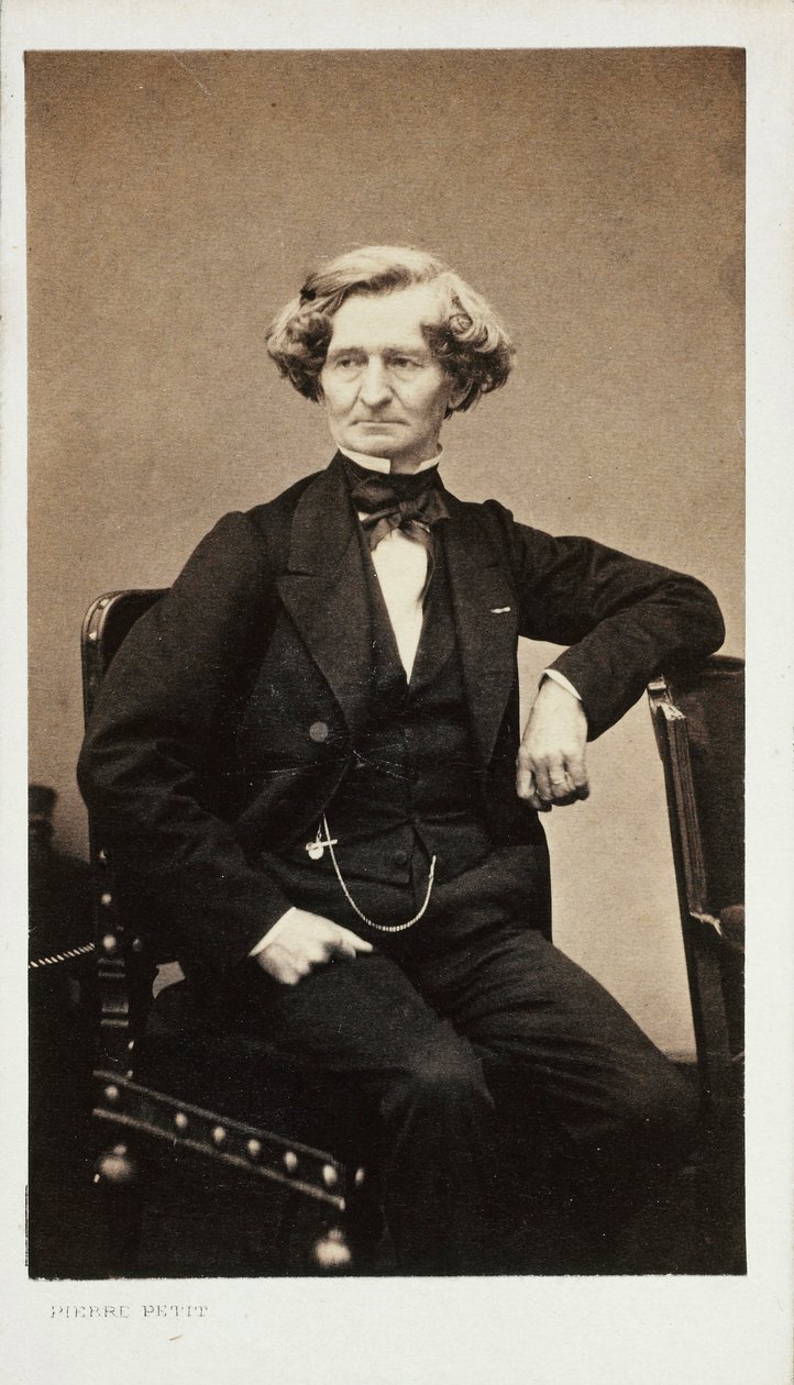 Portræt af komponisten Hector Berlioz 1803-1869, ca 1860. af Pierre Petit