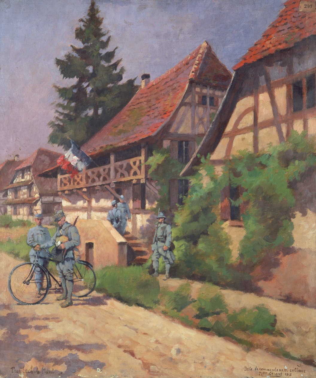 fransk kommandopost i Alsace af Pierre Petit Gerard