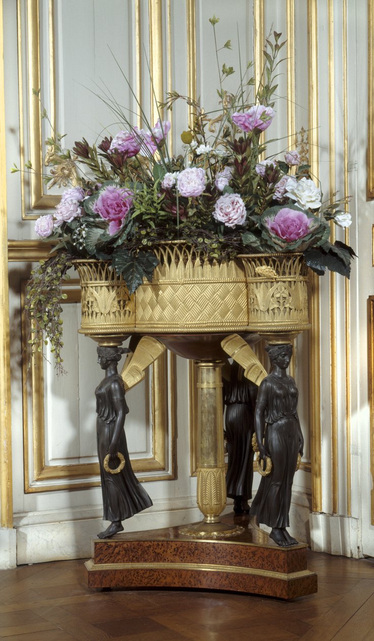 Art France Jardiniere har fire kurve i guldbronze omkring 1807 af Pierre Philippe (attr. to) Thomire