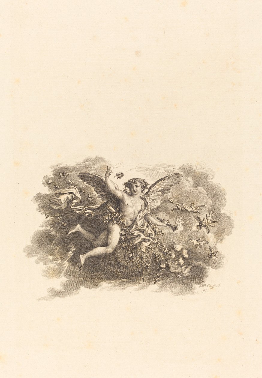 Fleuron for titelsiderne af Pierre Philippe Choffard