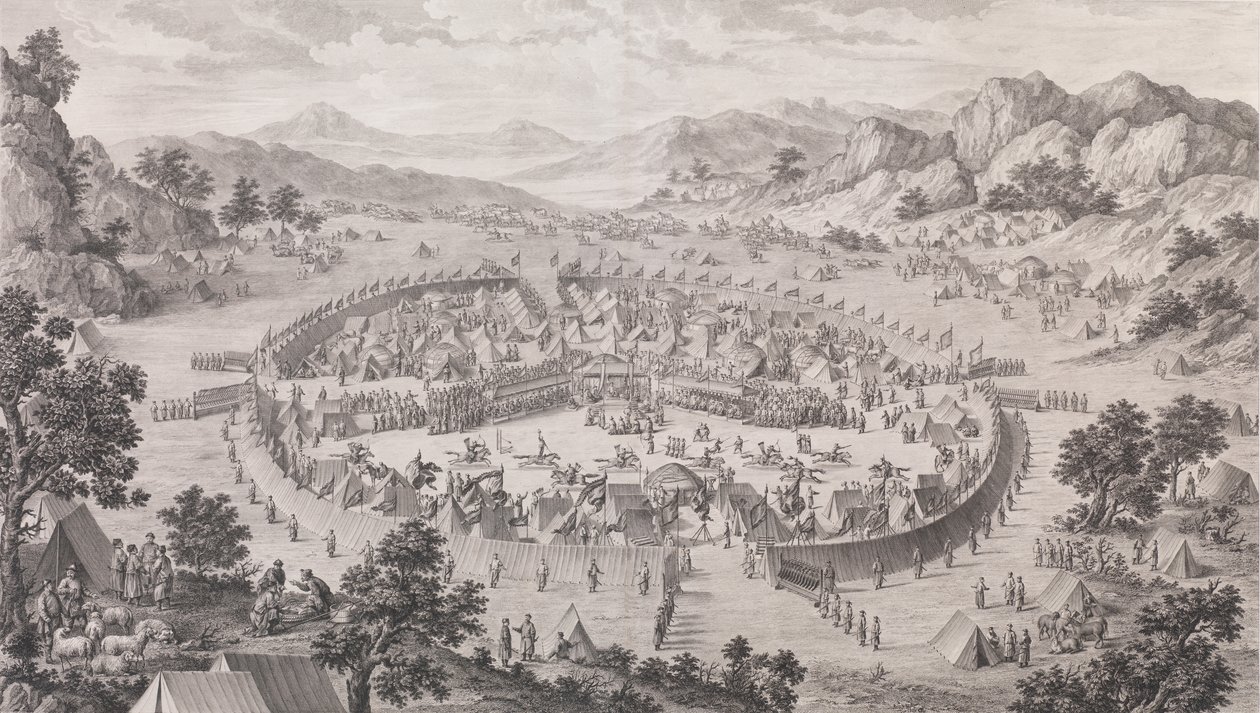 Overgivelsen af Khan af Badakhsan, 1772. af Pierre Philippe Choffard