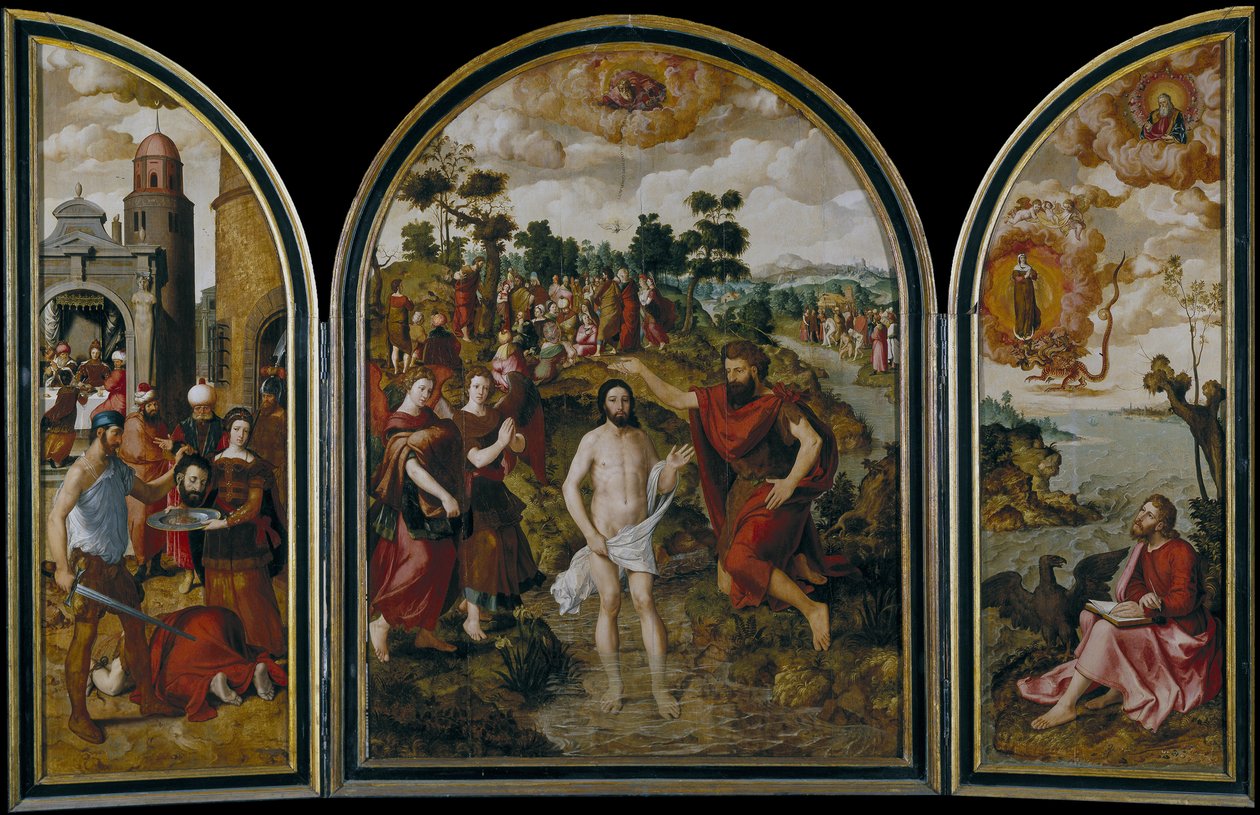 Johannes Døberens triptykon, 1549 af Pierre Pourbus