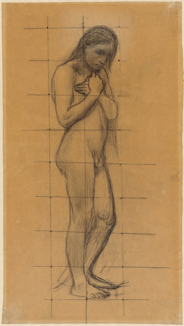 Stehender männlicher Akt af Pierre Puvis de Chavannes
