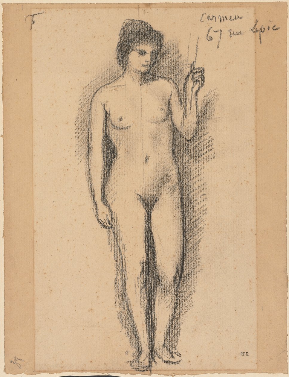 Carmen, sidste halvdel af 1800-tallet. af Pierre Puvis de Chavannes