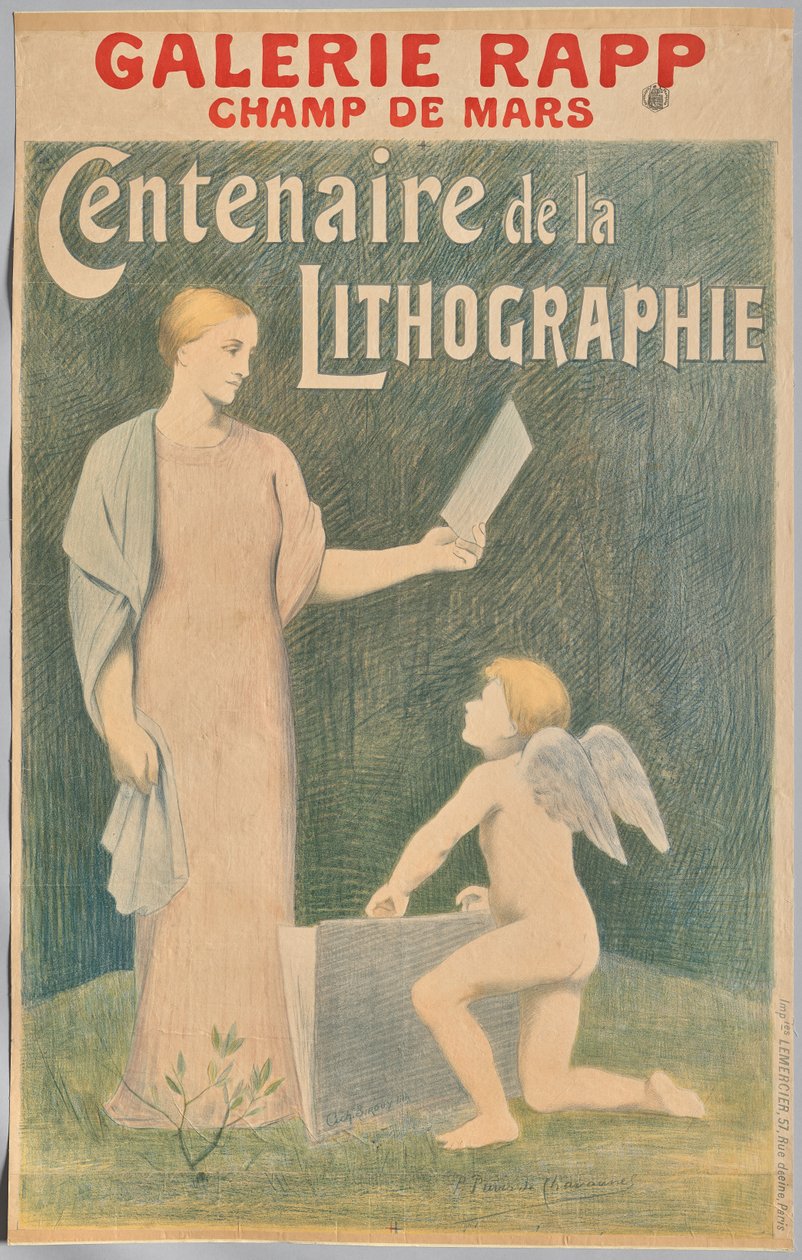 Litografiens århundrede af Pierre Puvis de Chavannes