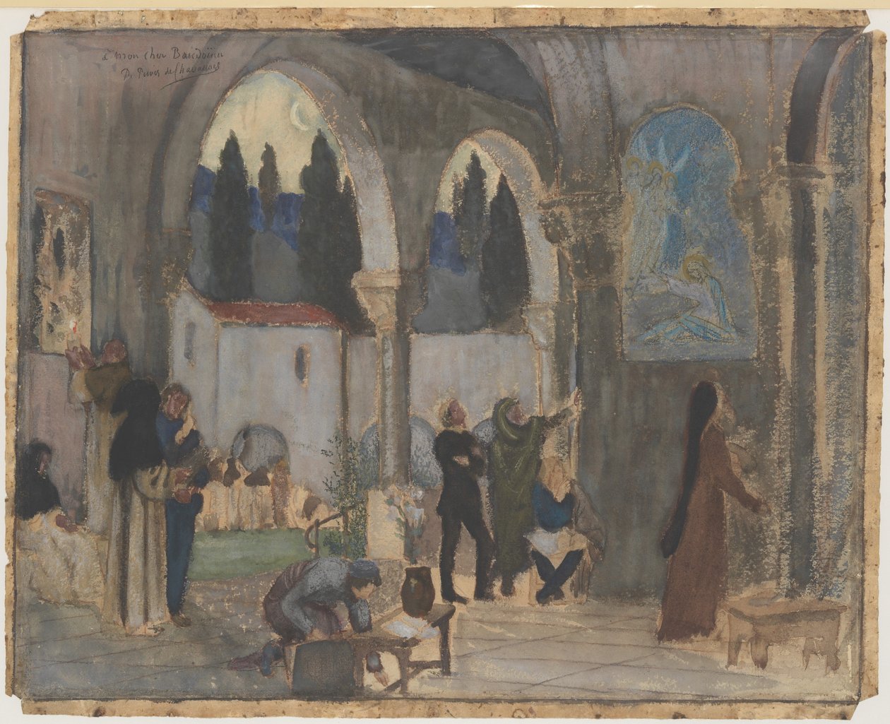 Kristen inspiration af Pierre Puvis de Chavannes