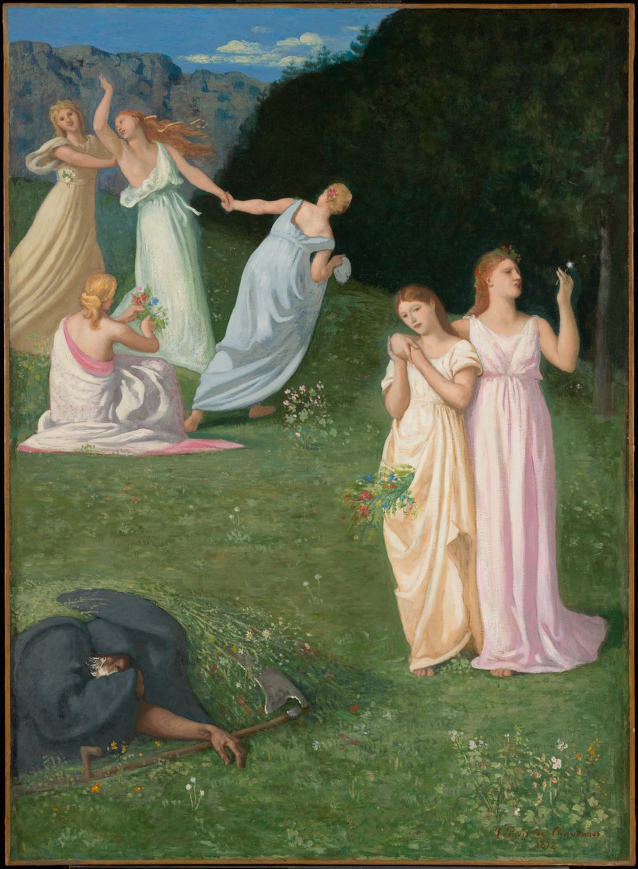 Døden og pigerne af Pierre Puvis de Chavannes