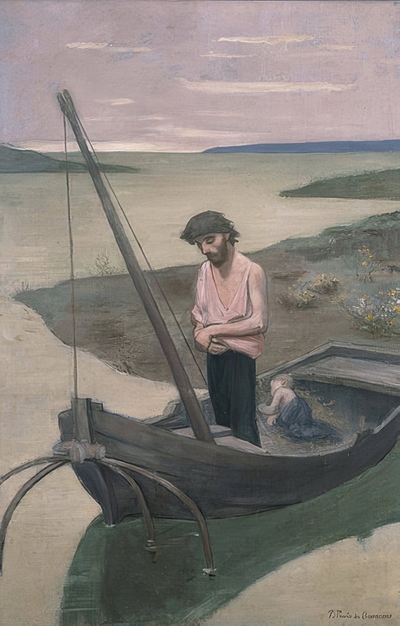 Den stakkels fisker. Omkring 1887-92 af Pierre Puvis de Chavannes