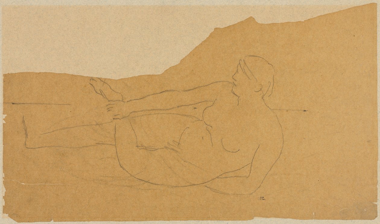 Weiblicher Akt af Pierre Puvis de Chavannes