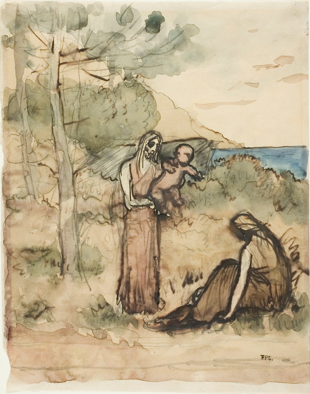 Fiskerens familie af Pierre Puvis de Chavannes