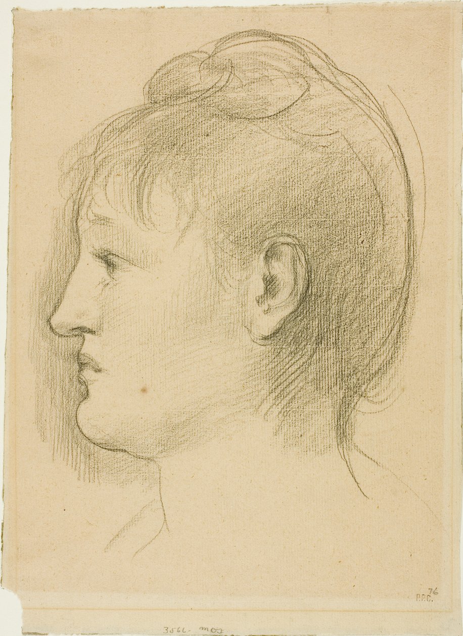 Hoved af en kvinde af Pierre Puvis de Chavannes