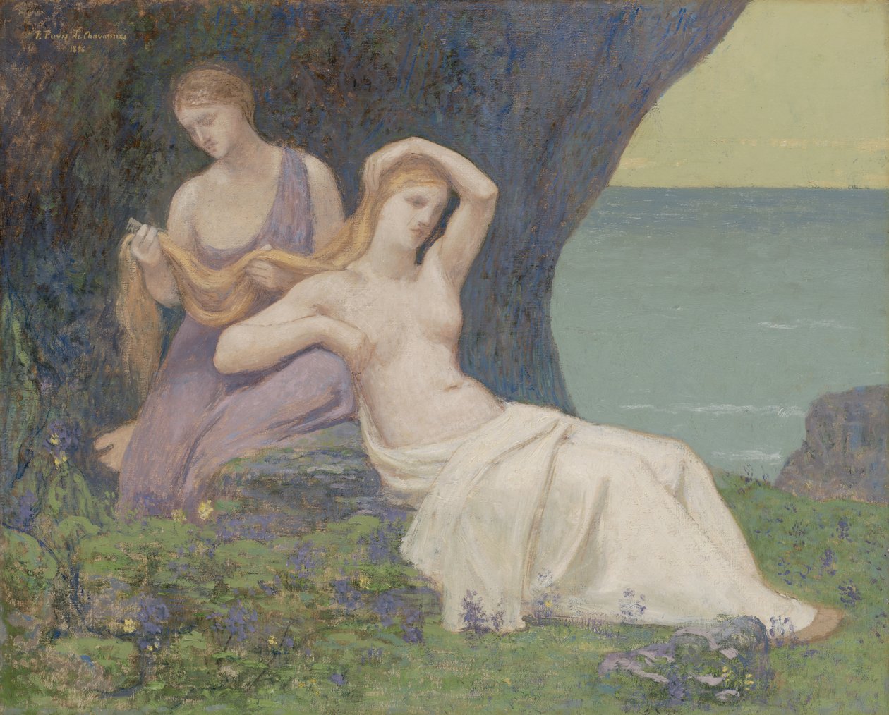 I Lyngen, 1896. af Pierre Puvis de Chavannes