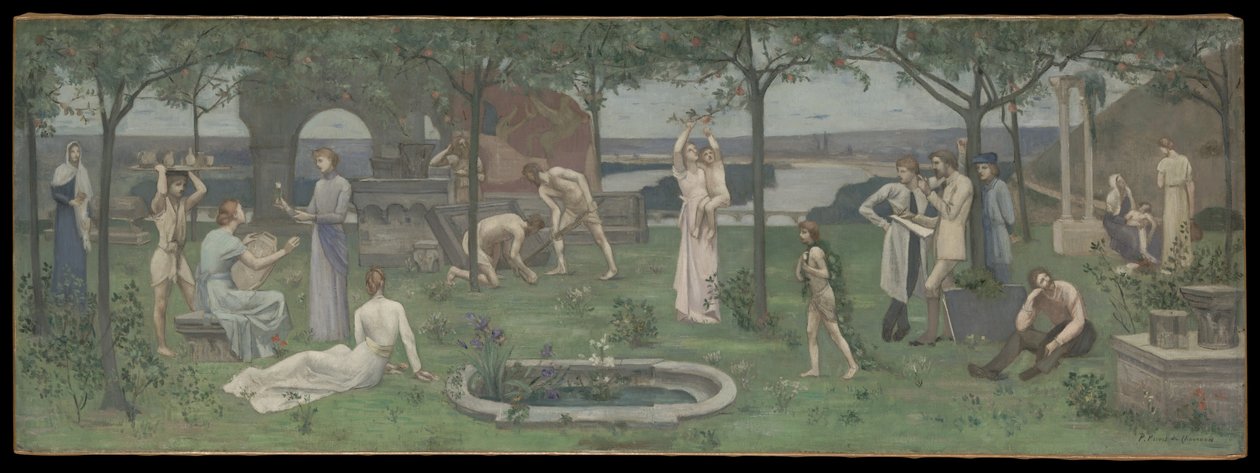 Inter artes et naturam (Mellem kunst og natur) af Pierre Puvis de Chavannes