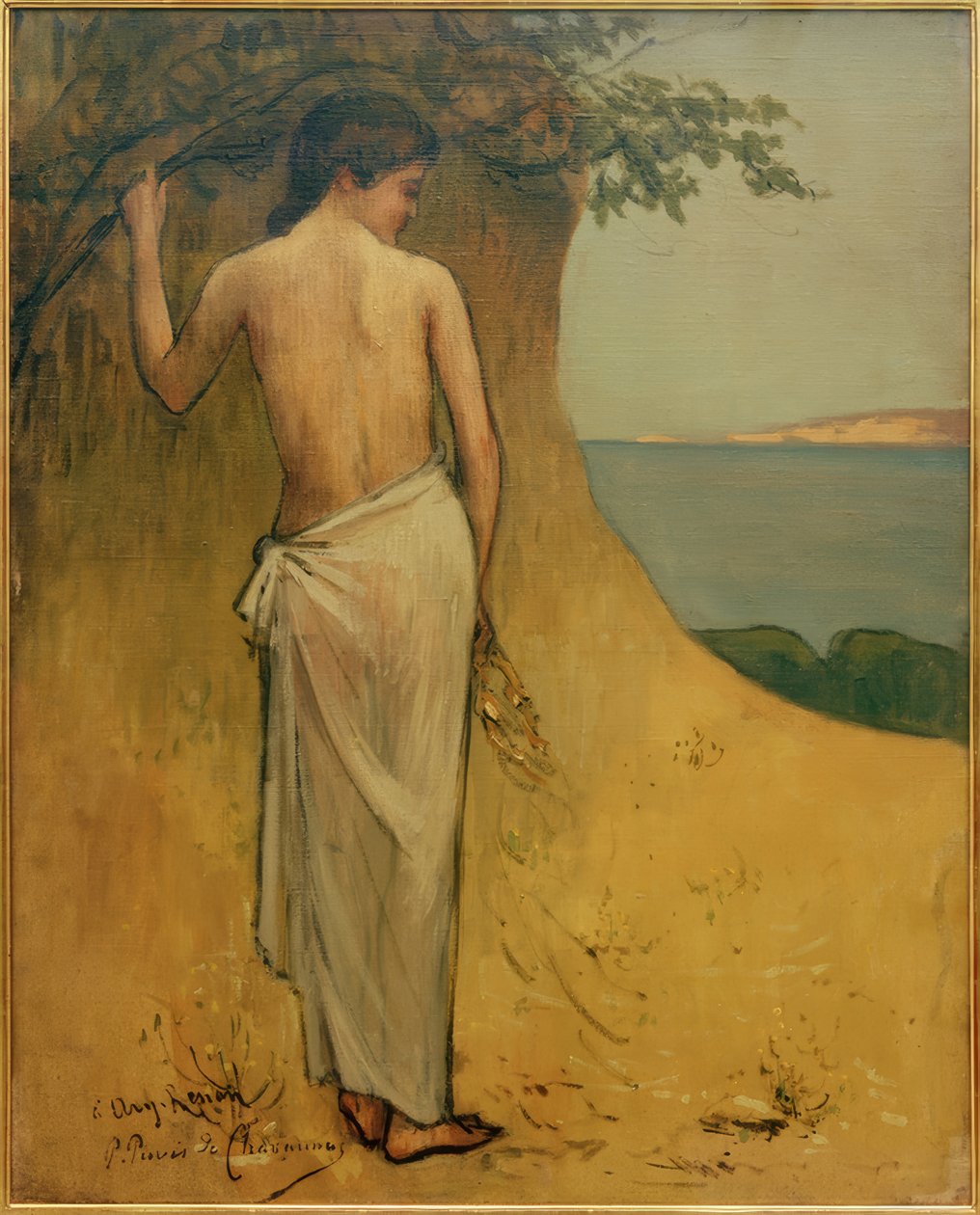 Pige ved havet af Pierre Puvis de Chavannes