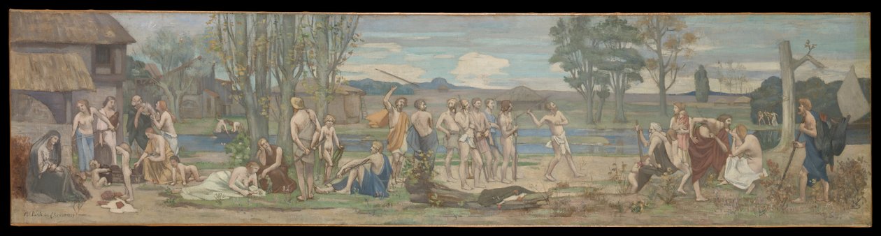 Ludus pro patria (Patriotiske lege) af Pierre Puvis de Chavannes