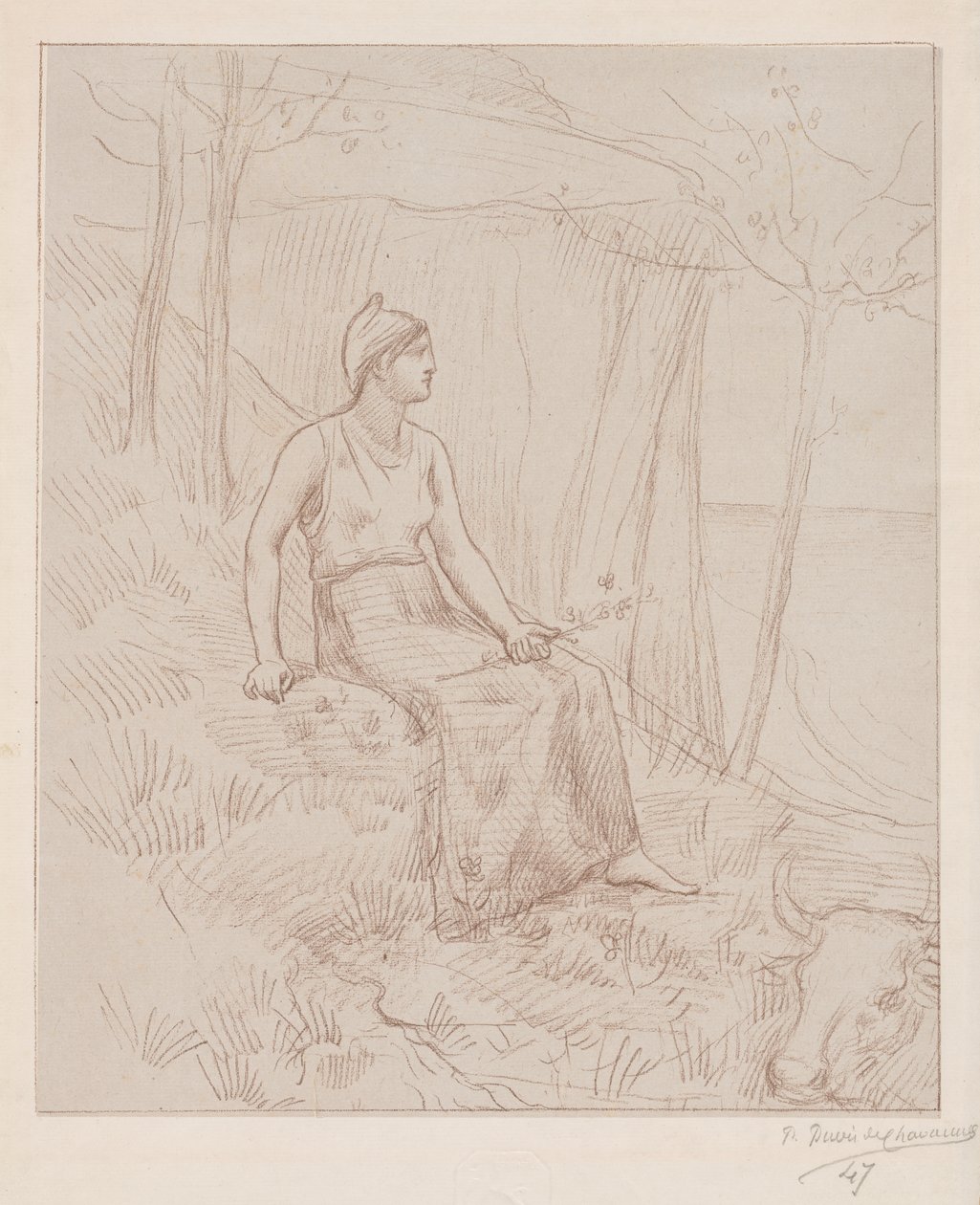 Normandiet af Pierre Puvis de Chavannes