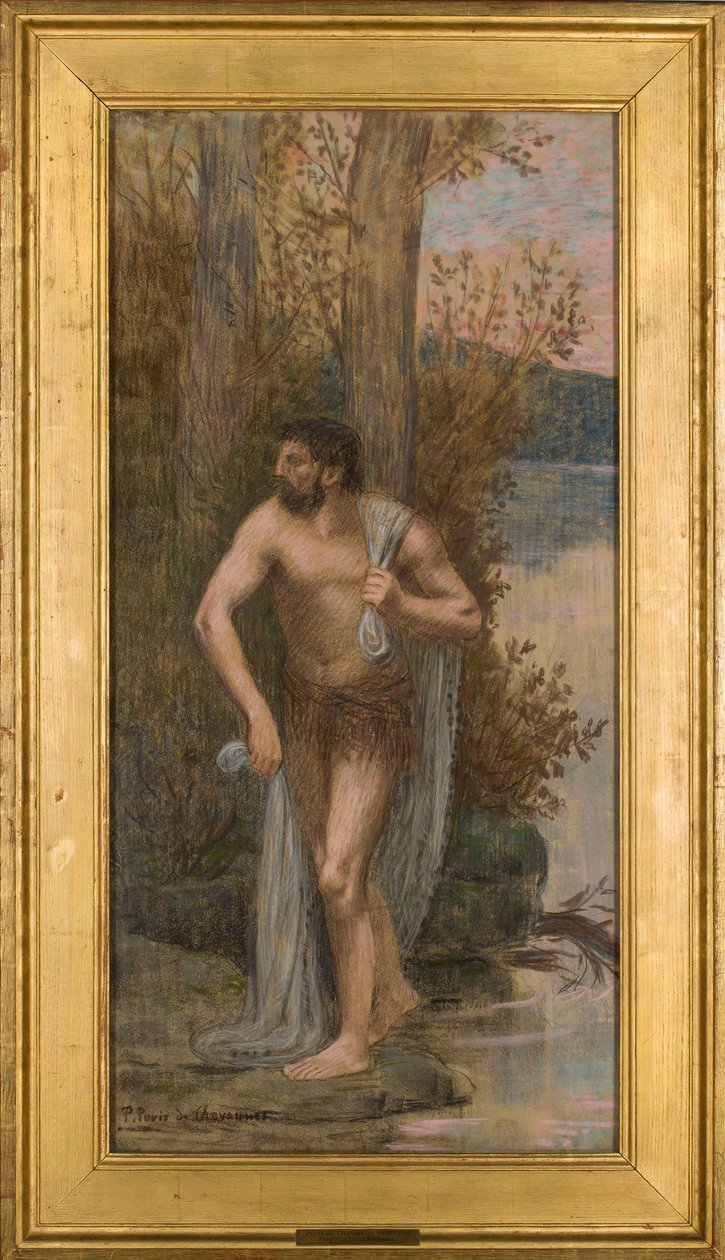 Personificering af Rhône af Pierre Puvis de Chavannes