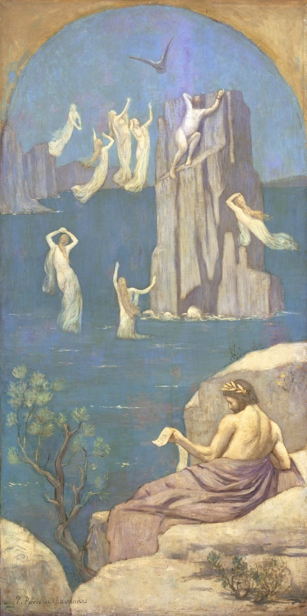 Prometheus (olie på lærred) af Pierre Puvis de Chavannes
