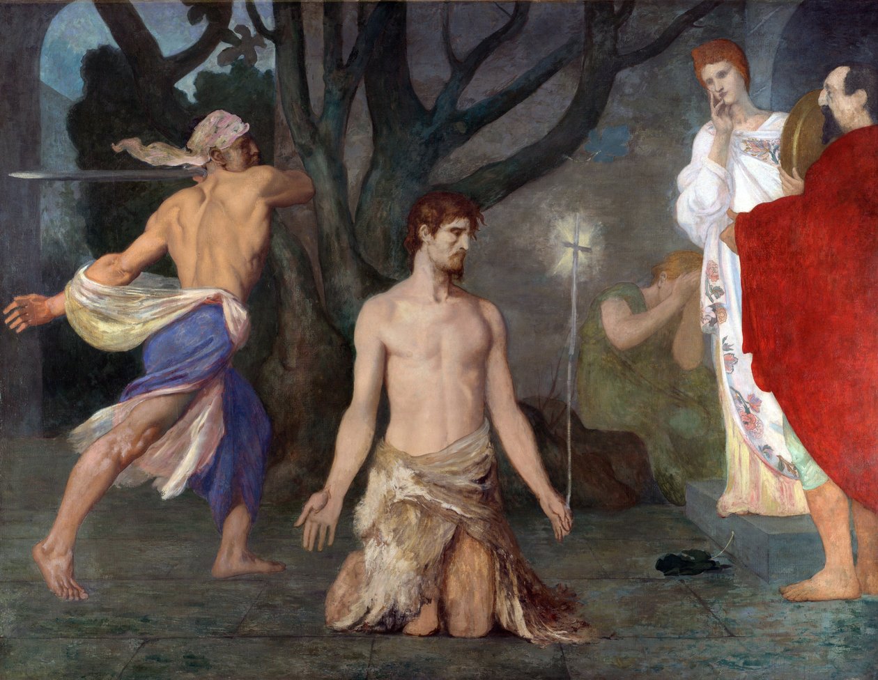 Puvis de Chavannes, Pierre Cecil (1824-1898) Halshugningen af Johannes Døberen Olie på lærred ca. 1869 National Gallery, London 243,5x318 af Pierre Puvis de Chavannes