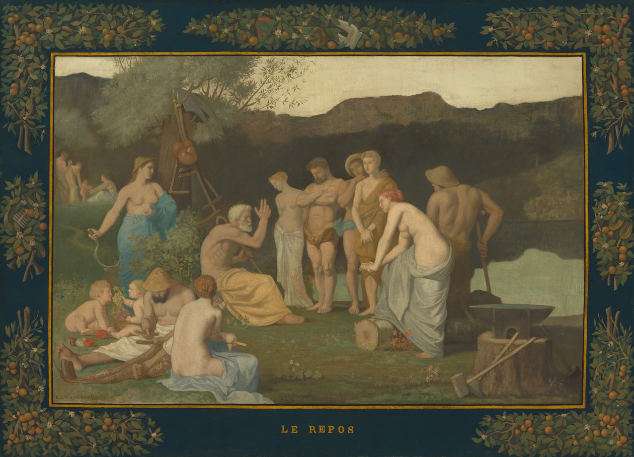 Hvil af Pierre Puvis de Chavannes