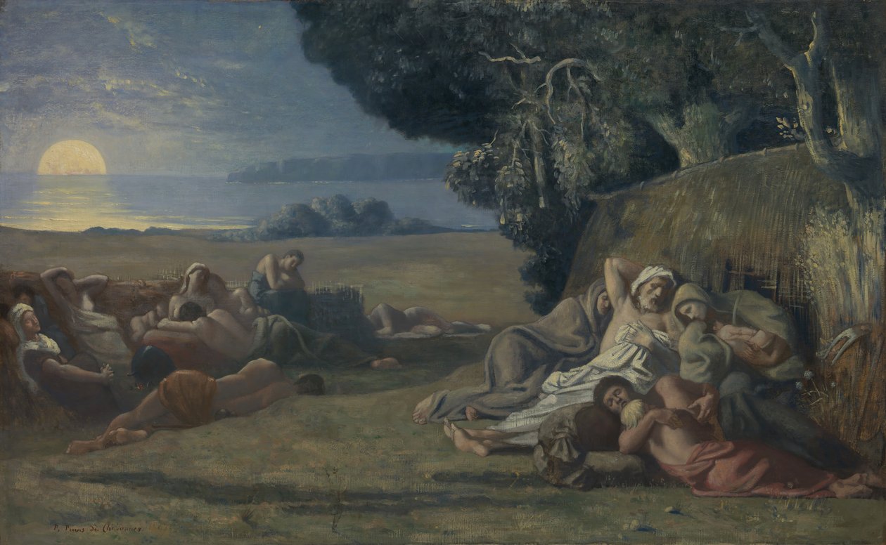 Søvn, ca. 1867-70. af Pierre Puvis de Chavannes