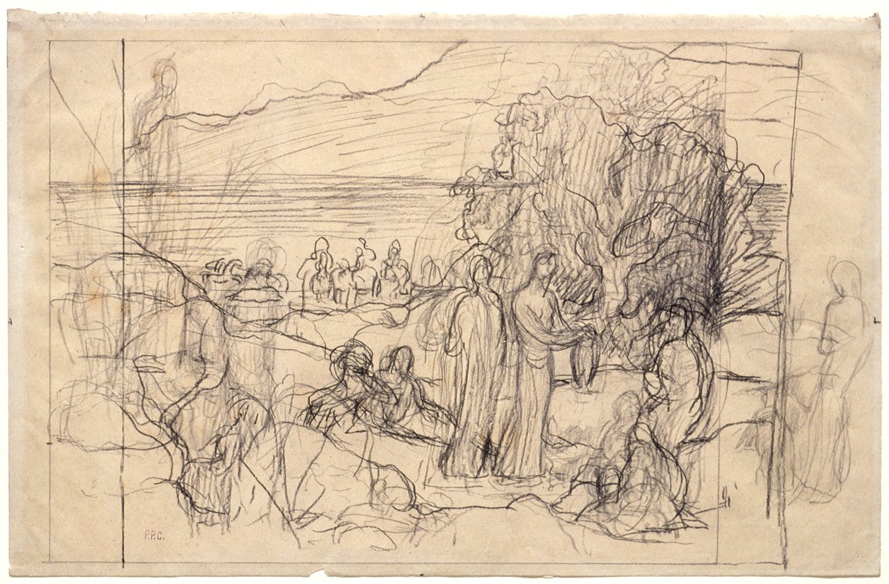 Studie til en vægdekoration af Pierre Puvis de Chavannes