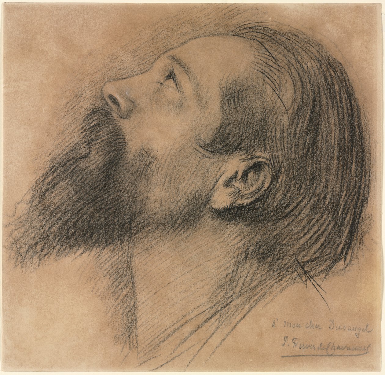 Studie til frisen i Sainte Geneviève af Pierre Puvis de Chavannes