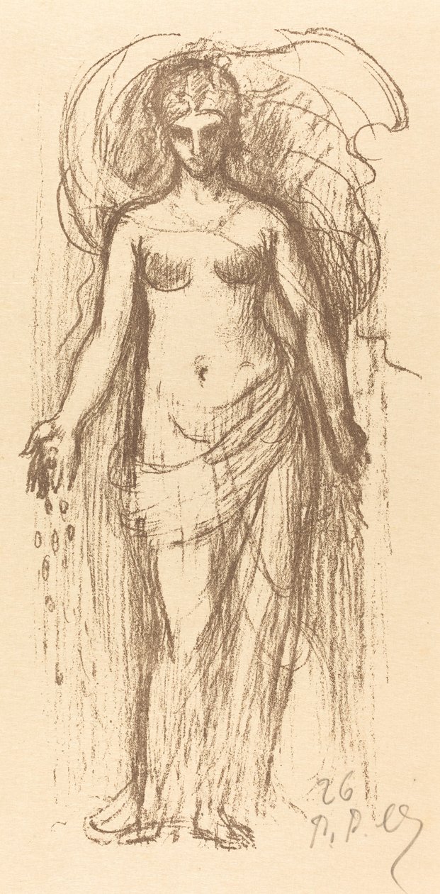 Studie af en kvinde (overflod) af Pierre Puvis de Chavannes