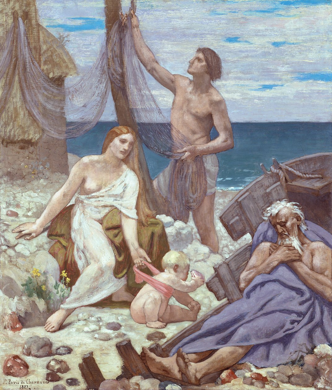Fiskerens familie af Pierre Puvis de Chavannes