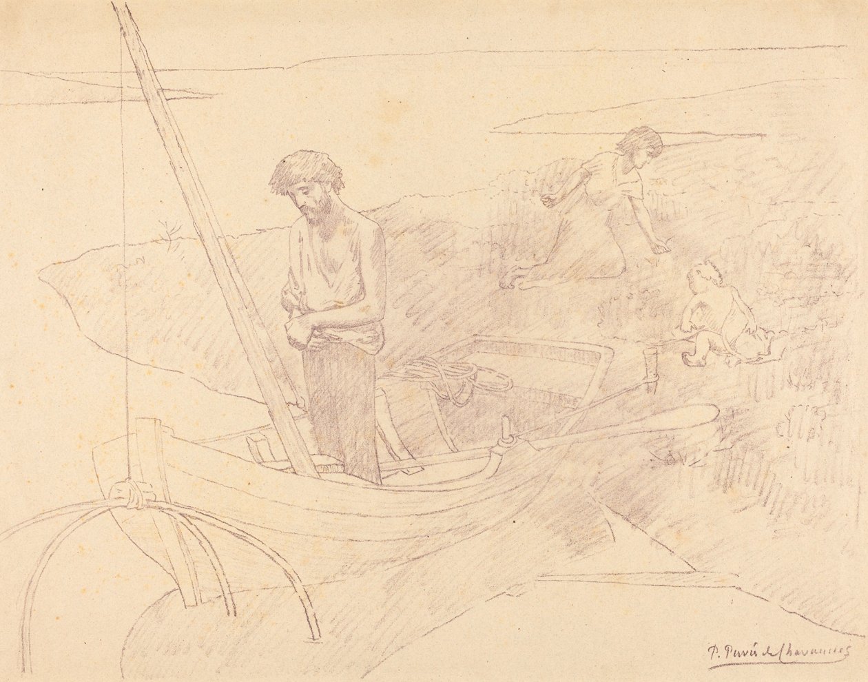Den stakkels fisker af Pierre Puvis de Chavannes