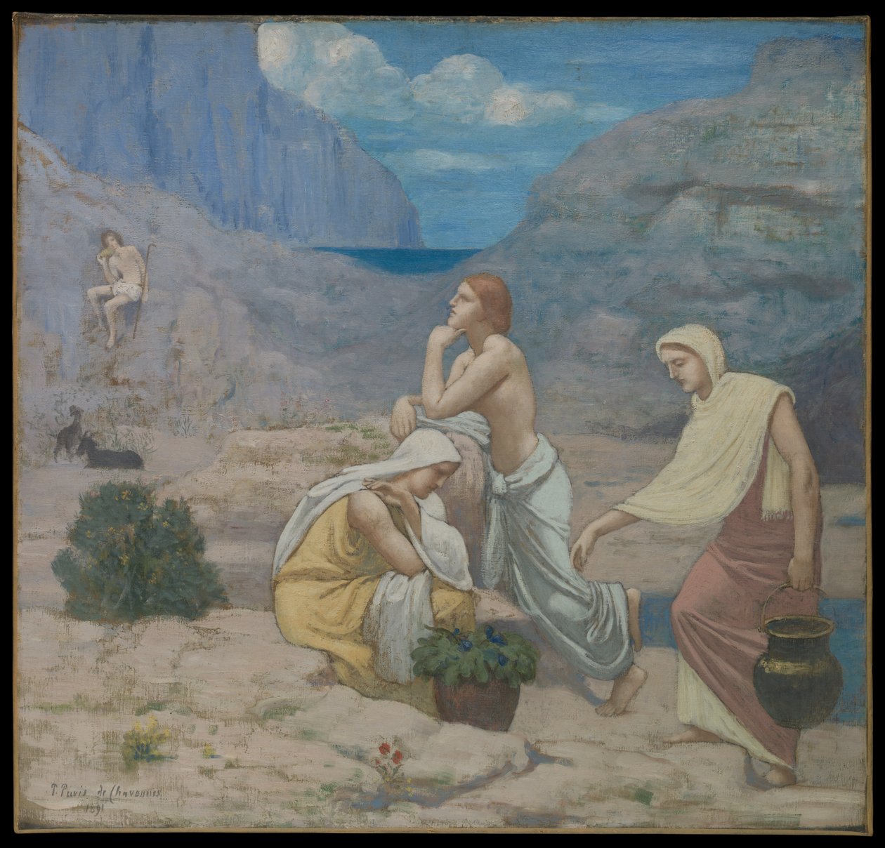 Hyrdens sang af Pierre Puvis de Chavannes