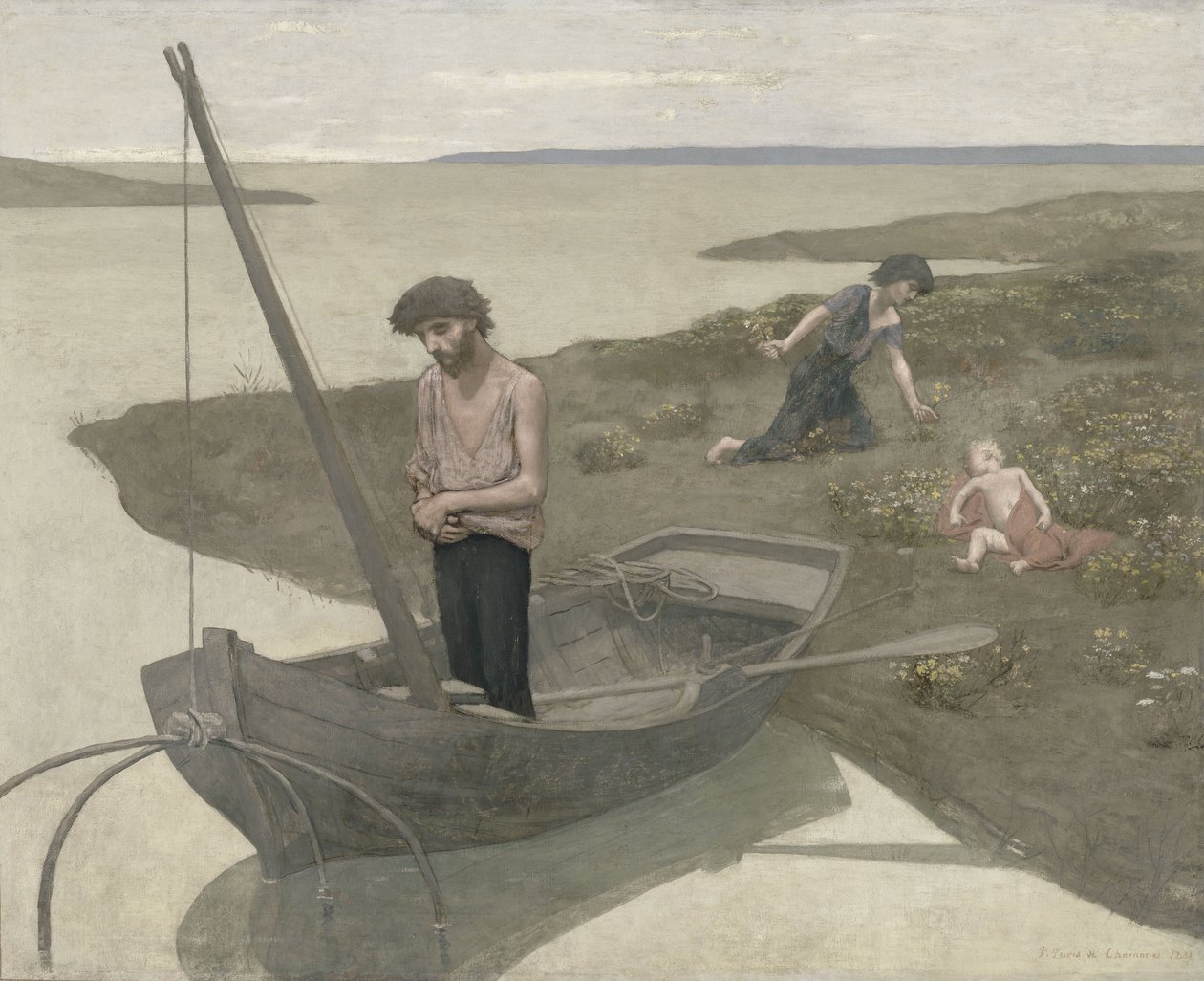 Den fattige fisker af Pierre Puvis de Chavannes