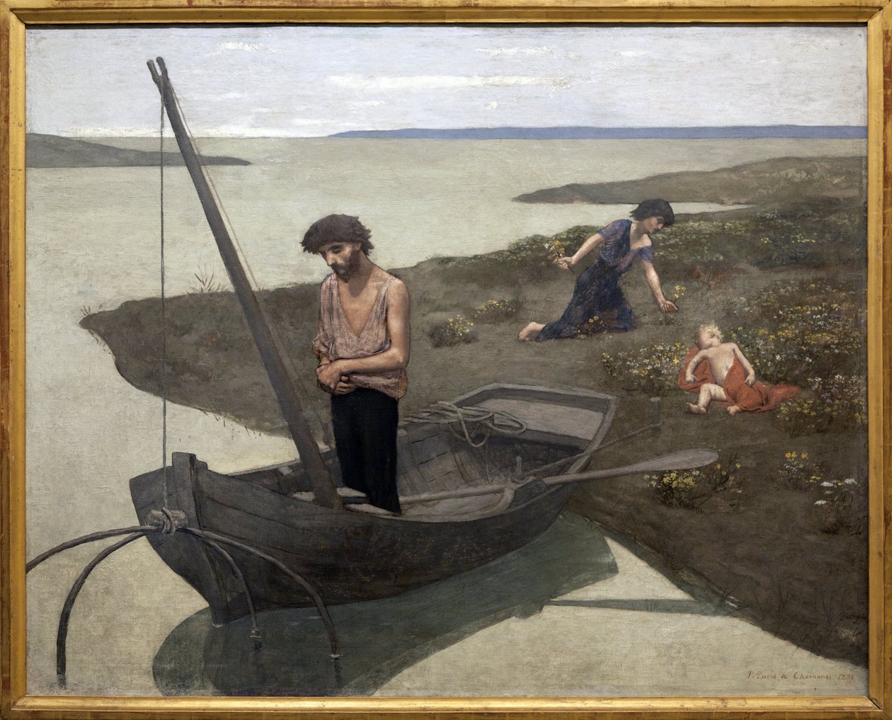 Den fattige fisker, Maleri af Pierre Puvis de Chavannes (1824-1898). Fotografi, KIM Youngtae, Paris, Musee d
