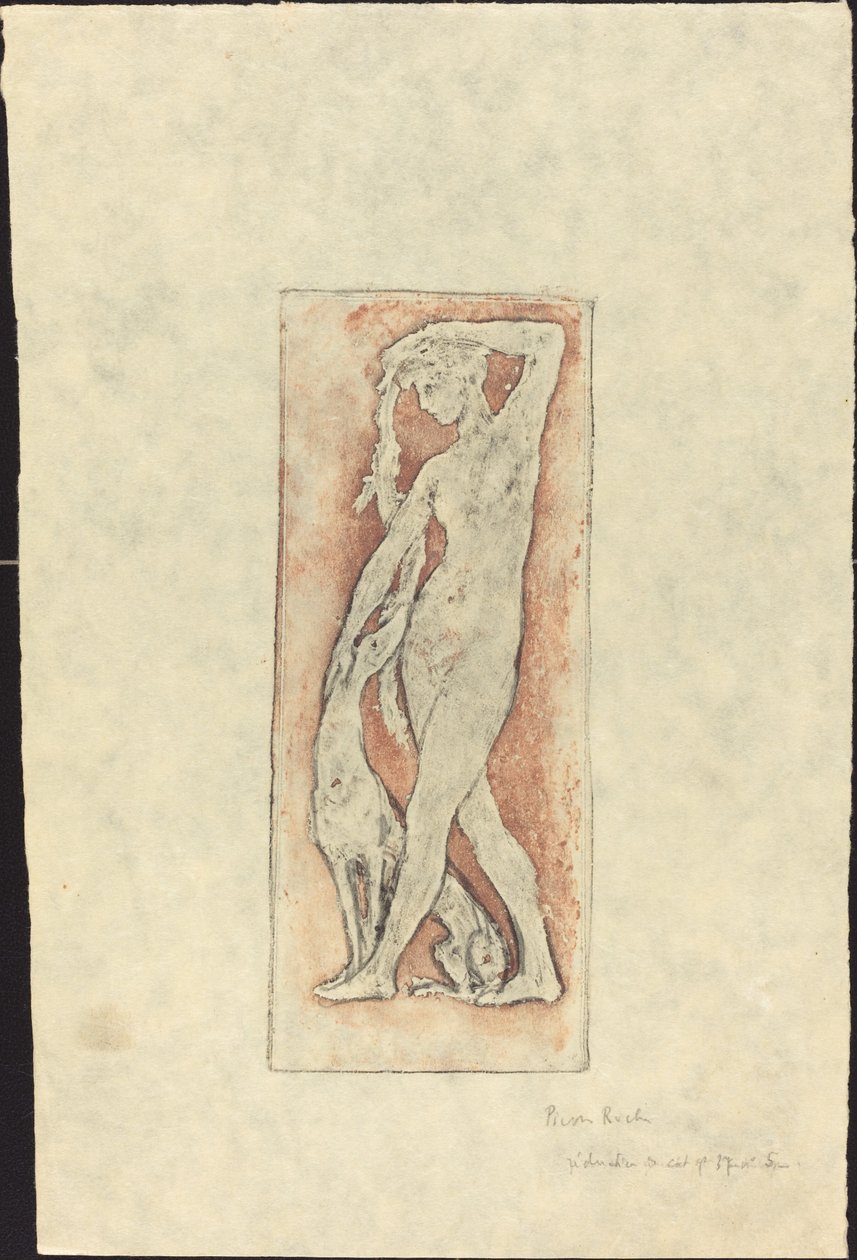 Diane au levrier (Diana og en Greyhound) af Pierre Roche