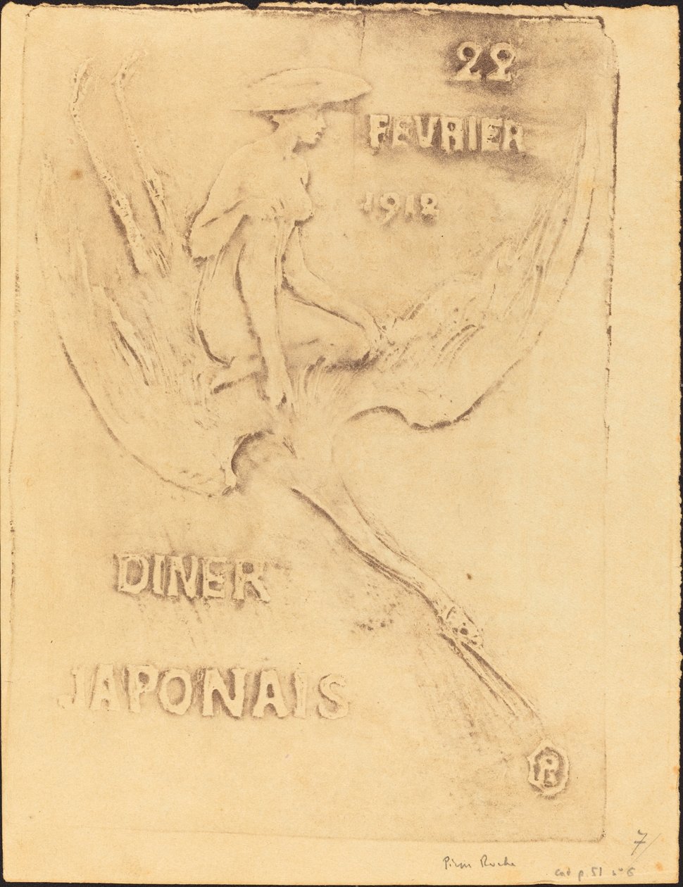 Woman and Swan, 22. februar 1912, Diner Japanese (Woman and Bird, 22. februar 1912, J af Pierre Roche