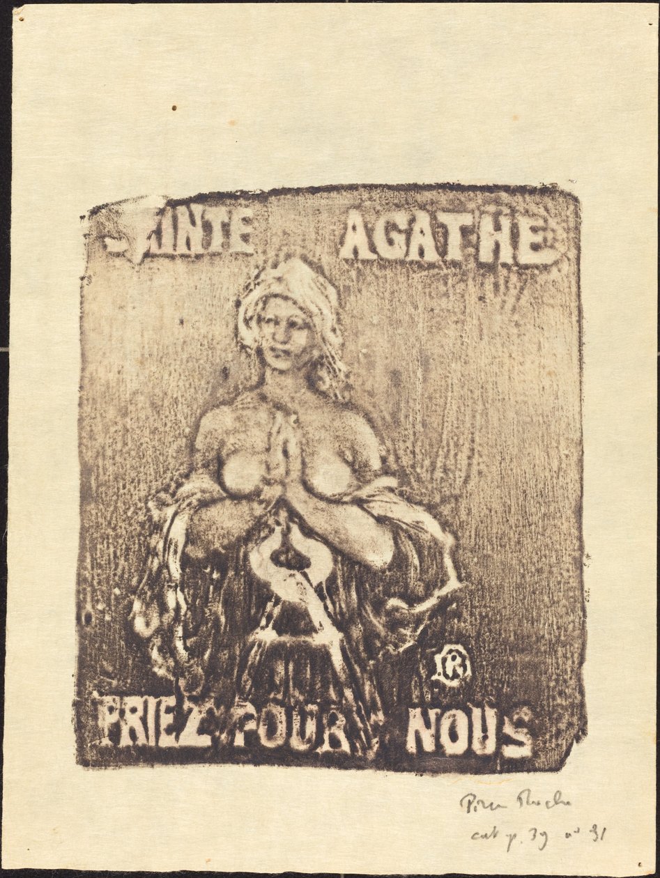Sant Agathe (Saint Agatha) af Pierre Roche