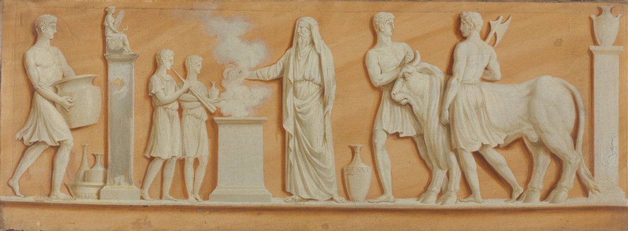 Overdørs maleri, 1790