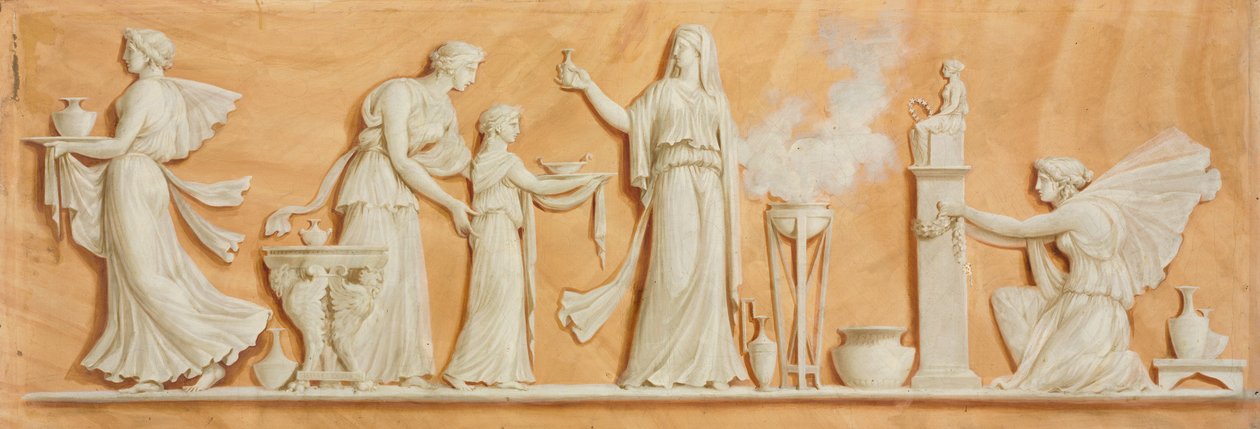 Overdørs maleri, 1790