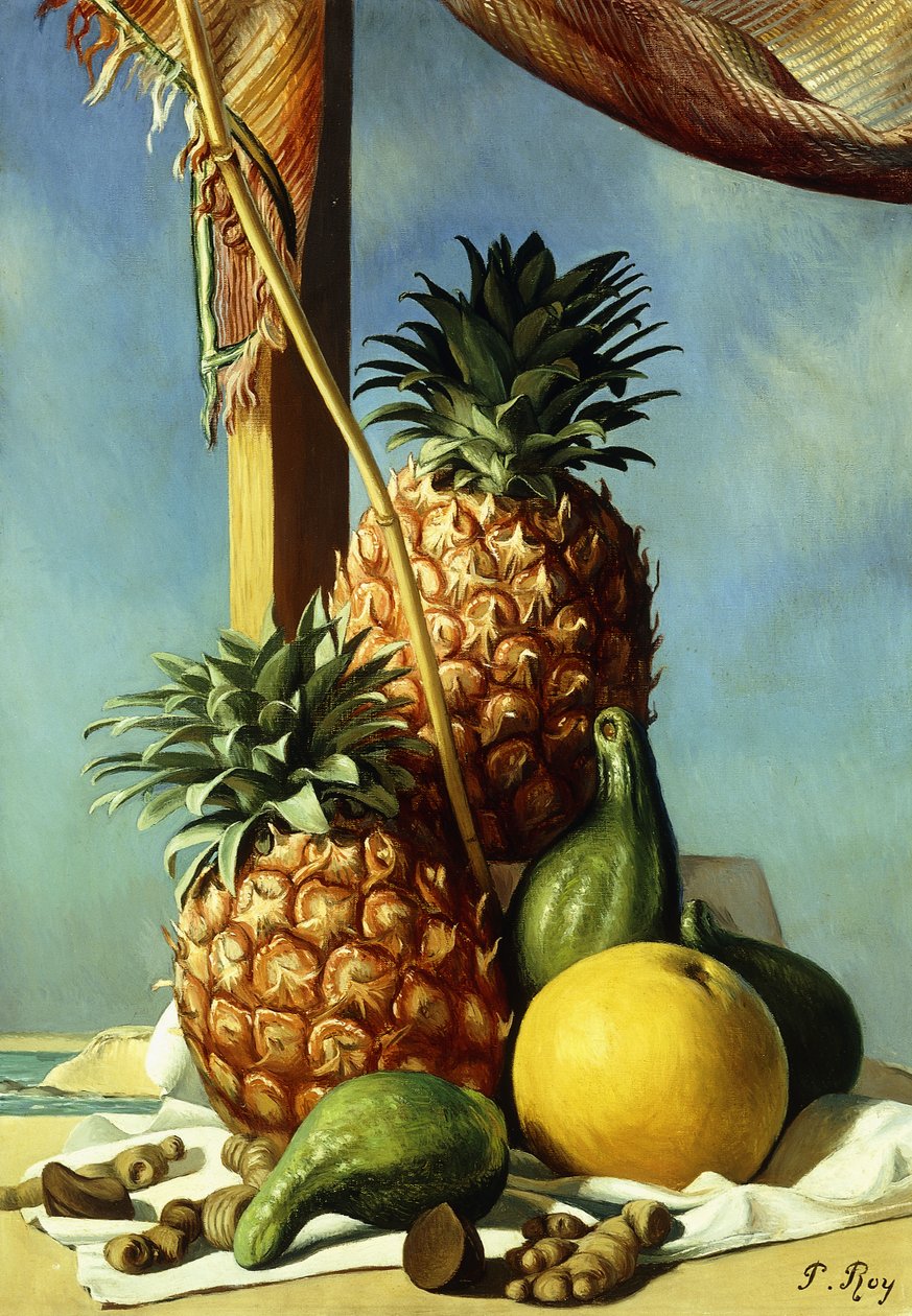 Stilleben med ananas; Natur Morte avec Ananas af Pierre Roy