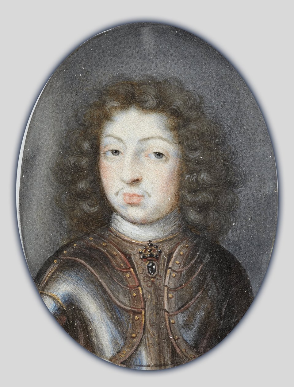 Miniature af Karl XI, konge af Sverige, ca. 1675-80 (gouache) af Pierre Signac